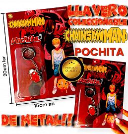 Llavero Coleccionables PREMIUM de metal CHAISAM MAN POCHITA