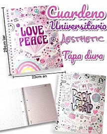 Cuaderno MOOVING UNIVERSITARIO Aesthetic Tapa Dura