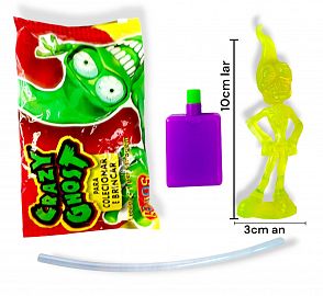 Sobre CRAZY GHOST lanza agua con muñeco