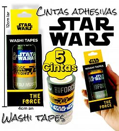 Cintas Adhesivas STAR WARS (5 Cintas)