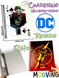 CUADERNO UNIVERSITARIO RAYADO DC