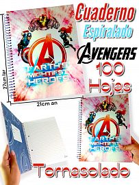 CUADERNO ESPIRALADO AVENGER