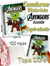 CUADERNO Tapa Flex AVENGER ASSEMBLE  HISTORIETAS