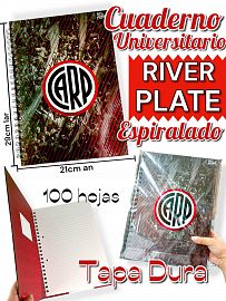 CUADERNO UNIVERSITARIO TAPA DURA RIVER PLATE