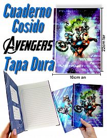 CUADERNO COSIDO AVENGER TAPA DURA