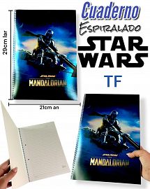 CUADERNO ESPIRALADO TAPA FLEX STAR WARS