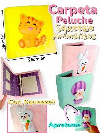 Carpeta Peluche SQUEEZE Animalitos