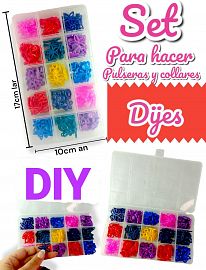 Set Para Hacer Pulseras y Collares DIJES DIY