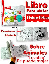 Libro para Pintar FISHER PRICE Cuentame una Historia Sobre Animales