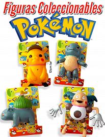 Figura Coleccionable Pokemon En Carton Exhibidor