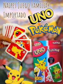 Naipes UNO Pokemon Juego Familiar Importado