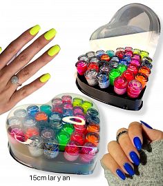 Esmalte en Caja Forma Corazon Mini Integral -Colores surtidos
