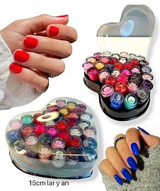 Esmalte mini en Caja Forma Corazon