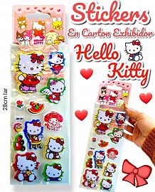 Stickers En Carton Exhibidor HELLO KITTY