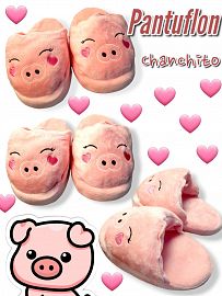 Pantuflon Chanchito Kawaii