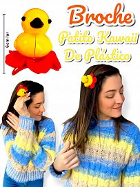 Broche Patito Kawaii de Plastico