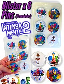 Blister de 6 PINS (Prendedor) INTENSAMENTE