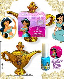 Esmalte Infantil + Lampara +Tazo PRINCESA JAZMIN ALADDIN