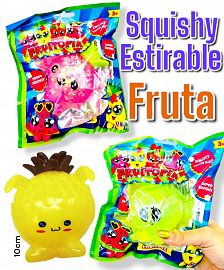 Pocket Money Squishy 10cm. Estirable Fruta Surtido en bolsita