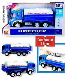 CAMION TOYLAND CISTERNA FRICCION C/LUZ Y SONIDO EN CAJA