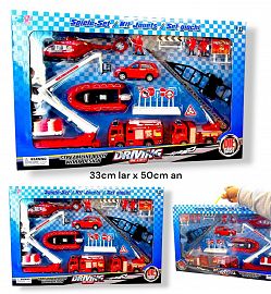 SET DE VEHICULOS DIE CAST 1:43 20 PIEZAS 3 MODELOS bombero