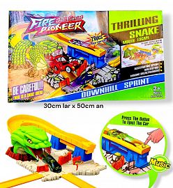 PISTA DE AUTOS TOYLAND CON LANZADOR SERPIENTE