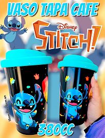 Vaso Tapa Cafe STITCH 380cc