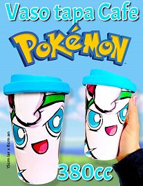 Vaso Tapa Cafe POKEMON 380cc