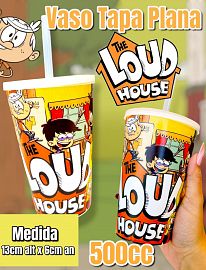 Vaso Tapa Plana con Sorbete Sorbete THE LOUD HOUSE 500cc