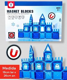 Bloques Magneticos oz Castillo Congelado 28 Piezas