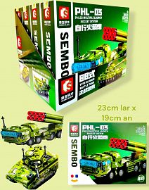 Block Tanque 4 en 1 en caja exhibidora x4 SEMBO