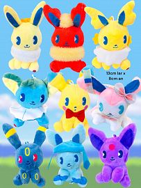 Peluchin Premiun PLUSHAROO 2024 EEVEE EVOLUCIONES