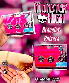 Brazalete Pulsera de Metal Con Dije Monster High
