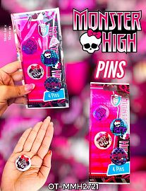 Pins x4 Monster High 