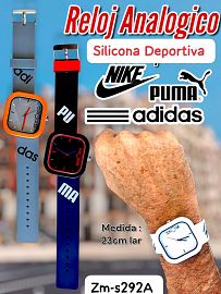 Reloj Analogico ( marcaS deportivas ) Silicona 