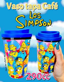 Vaso Tapa Cafe LOS SIMPSON 290cc