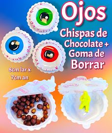 Ojo con Chispas de Chocolate+ Goma de Borrar