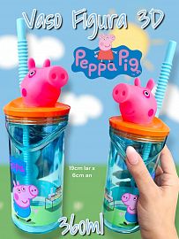 Vaso Figura 3D Peppa Pig 360ml 
