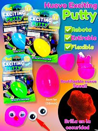 Huevo Exciting Putty Brilla en la Oscuridad