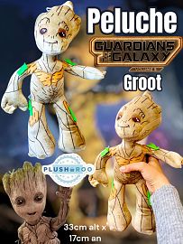Peluche Premium PLUSHAROO 2024 Groot Guardianess de la Galaxia 