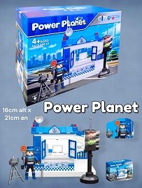 Estacion Policial con semaforo con luz y sonido  Power Planet 