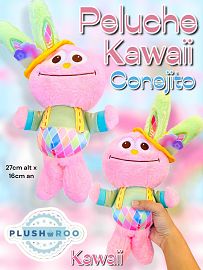 Peluche Premium PLUSHAROO 2024 Kawaii Conejito 27cm 