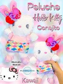 Peluche Premium PLUSHAROO 2024 Hello Kitty Kawaii 26cm 