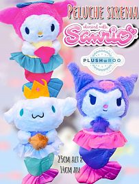 Peluche Premium PLUSHAROO 2025 Sirena Sanrio 