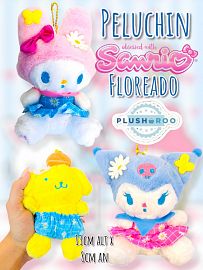 Peluchin Premium PLUSHAROO 2025 Sanrio Floreado 