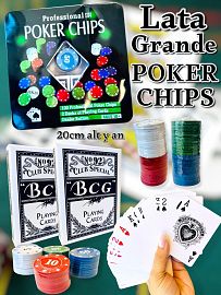Lata Grande Poker Chips 