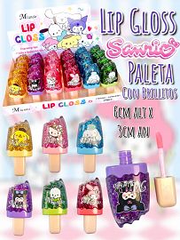 Lip Gloss Paleta Con Brillitos Sanrio