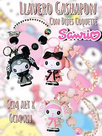 Llavero Gashapon Con Dijes Coquette Sanrio 
