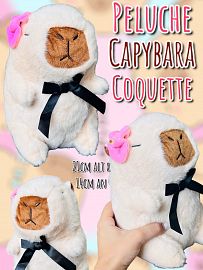 Peluche Capybara Coquette 21cm 