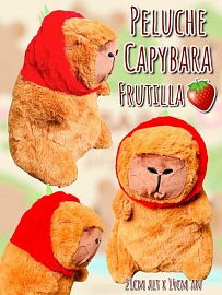 Peluche Capybara Frutilla 21cm 